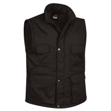 GILET SANS MANCHES NOIR TOP MULTIPOCHE